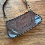 EXPRESS Y2K Brown Print Leather Shoulder Bag Photo 5
