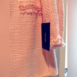 ZARA NWT  Pink Tweed Coat Size L Photo 3