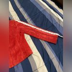 Yvonne & Marie 100% Authentic Leather Zipper Down Jacket Red Size 6 Photo 3