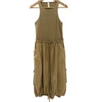 Anthropologie Daily Practice by  Be Bold Racerback Twofer Dress Moss‎ Size Medium Photo 3
