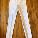 J. McLaughlin  NWOT Women's Stretch Slim Fit White Jeans Gold Button Size 4 Photo 6