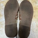 ALDO  Metallic Woven Slide Sandals, Flat Summer Shoes, (Pre-Owned, Visible Wear) Photo 3