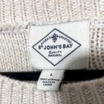 st. john's bay Y2K Cable Knit Sweater Colorblock Oversized Pulllover soft knit Pastel sz L Photo 2