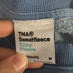 Aritzia  tna sweatfleece cozy fleece boyfriend fit blue sweatshirt Photo 1