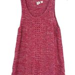 Gap  Pink Crochet Open Knit Tank Top Boho Beachy Racerback Sleeveless Size M Photo 0