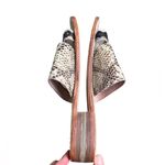 Free People  Saturaday Snake Strappy Leather Flat Sandals 41/10 Photo 5