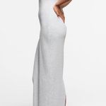 SKIMS Cotton Rib Long Cami Dress in Light Heather Grey, Size Medium Photo 1