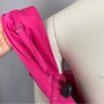 BCBGMAXAZRIA Dress One Shoulder Cocktail Pink Begonia Front Bow Sz 6 Mini Palais Photo 11