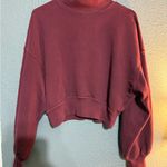 Spiritual Gangster  Maroon Mock Neck Top Photo 2