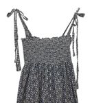 O.P.T. Cara Smocked Tiered Midi Dress Blue White Floral Small Cottagecore Boho Photo 3