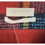 Urban Outfitters Skirt Womens Small Red Plaid Wrap Mini Buckle Academia Preppy Photo 2