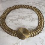 Vintage 60’s Wire Belt Gold Tone Metal Geometrical Belt adjustable castlecore Photo 2