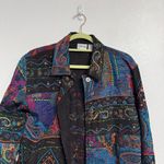 Chico's Black Beaded Sequins Blazer Sz 1/M Photo 2