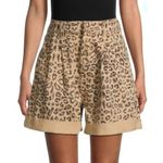 Free People Leopard Print High Rise Dogtown Shorts Sz 25 Photo 0