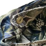 Paul Harris Design women's small floral front wrap skirt side tie Blue Photo 3