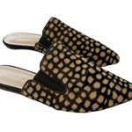 Jenni Kayne NWT  Pony Hair Mules in Black Honey Giraffe size‎ 7 Photo 0