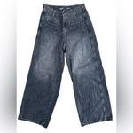 Baggy High Waisted Wide Leg Trouser Jean Black Size 2 Photo 1