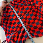 Hutch  Velvet Check Bright Colored Wide Leg Strapless Jumpsuit Size 16W Photo 12