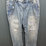 BCBGMAXAZRIA Distressed Boyfriend Jeans Light Wash Women's Size 29 Photo 0