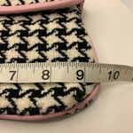 Sondra Roberts  9x5 Houndstooth Black, White and Pink Clutch Photo 6