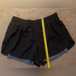 Nike Dri-Fit 2-layered Activewear Running Shorts, Black and Gray Reptile, Size M Photo 2