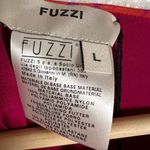 Fuzzi Azalea Red Pink Floral Print Ruched Sleeveless Maxi Dress Size Large Photo 5