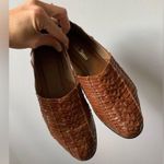 L.L.Bean VTG Huaraches Woven Slip On Sandal Mary Jane Shoes Leather Brown 6 6.5 Photo 14