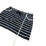 Nautica  Navy and White Cotton Striped Skirt Photo 2