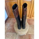 Aerosoles  vegan leather tall riding boots style is RIDETO Black brown  size 8.5 Photo 3