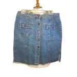 Faded Glory  Vintage 90’s Denim Button Down Skirt “Missy” Size 12 Photo 1