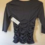 Spiritual Gangster Gray Top with Ruching Size XS NWT Photo 4