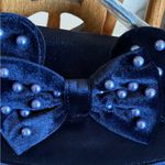 Lounge Fly NWT Disney Exclusive Minnie Mouse Ears blue velvet crossbody handbag Photo 4
