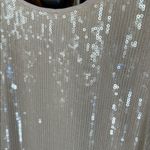 A New Day NWT Women's Sequin Midi A-Line Dress  Cream‎ White Bridal Sparkly XL Photo 4