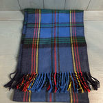 Source Unknown Blue/Multicolor Plaid Tartan Winter Scarf Photo 0