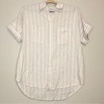 Madewell  Courier Shirt in Stitched Rainbow Stripe Size XS Photo 5