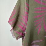 Sweet Pea Olive Green & Pink Short-Sleeved Top, Size Medium Photo 3