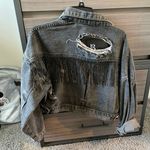 These Three Boutique Fringe Denim Jacket Photo 1