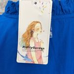 PRETTYGARDEN  Blue Eyelet Top Photo 5