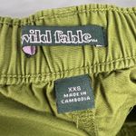 Wild Fable Olive Green Cotton Utility Cargo Skirt XXS Long Midi Pockets D-Ring Photo 9