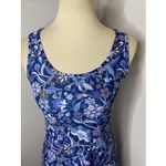 Nuu Muu The Scoop Athletic Activewear Dress‎ In Blue Floral XS Photo 4