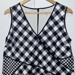 New York & Company Sleeveless Dress Black & White Gingham Check Women’s 12 Photo 1