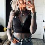 Wild Fable  Women's Cropped Denim Black Vest XS Photo 3