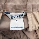 Duluth Cotton Women’s Khaki Safari Shorts Elastic Waist Size 4 Tan Photo 6