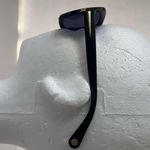 BCBGenerations Oversized Beveled Square Womens Sunglasses Black Gold Bar Trendy Photo 3