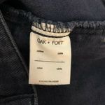 Oak + Fort Womens Boyfriend Jeans Cropped Dark Wash Size L Photo 3