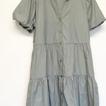 Brochu Walker  Sage Agave Havana Dress Button-Down Mini Dress Medium Photo 0