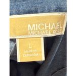 Michael Kors  Chambray ruffle lightweight denim faux wrap skirt size Large NWOT Photo 6