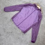 Nike Women’s Windbreaker Running Jacket Hooded Full Zip Lightweight in Purple L Photo 0