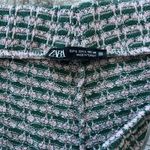 ZARA Women's Jacquard Green Pink Colorway Polo Straight Leg Pant Set - Large Photo 6