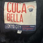 Coca Bella Moto Racing Bomber Jacket – Navy Satin Patch Streetwear Y2K Style Blue Size 4 Photo 5